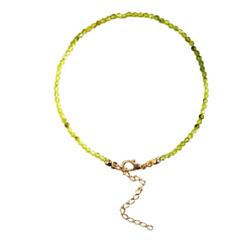 Gems_Hub Vergoldetes Armband mit grünen facettierten Peridot Perlen – Rondelle 2 mm – 17,8 cm verstellbar – für Damen und Herren | FIZA_LINK_05286, 7 inch Adjustable, Messing Edelstein Messing Gems_Hub Vergoldetes Armband mit grünen facettierten Peridot Perlen – Rondelle 2 mm – 17,8 cm verstellbar – für Damen und Herren | FIZA_LINK_05286, 7 inch Adjustable, Messing Edelstein Messing von Gems_Hub