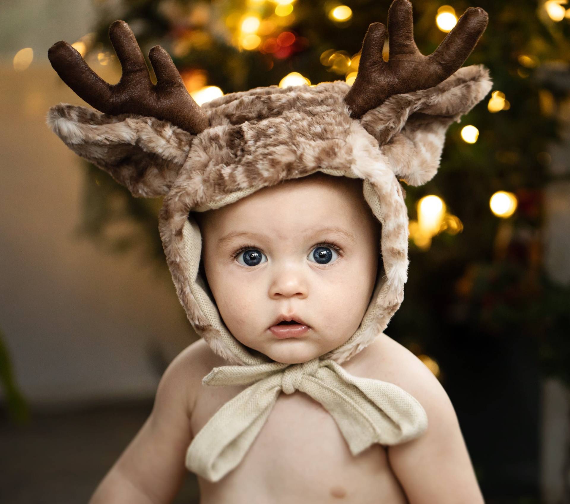 Rentiermütze/Reintiermütze/Babymütze/Hirschmütze/Rehmütze/Faux Fur/100% Baumwolle/Minky von Gems4adira