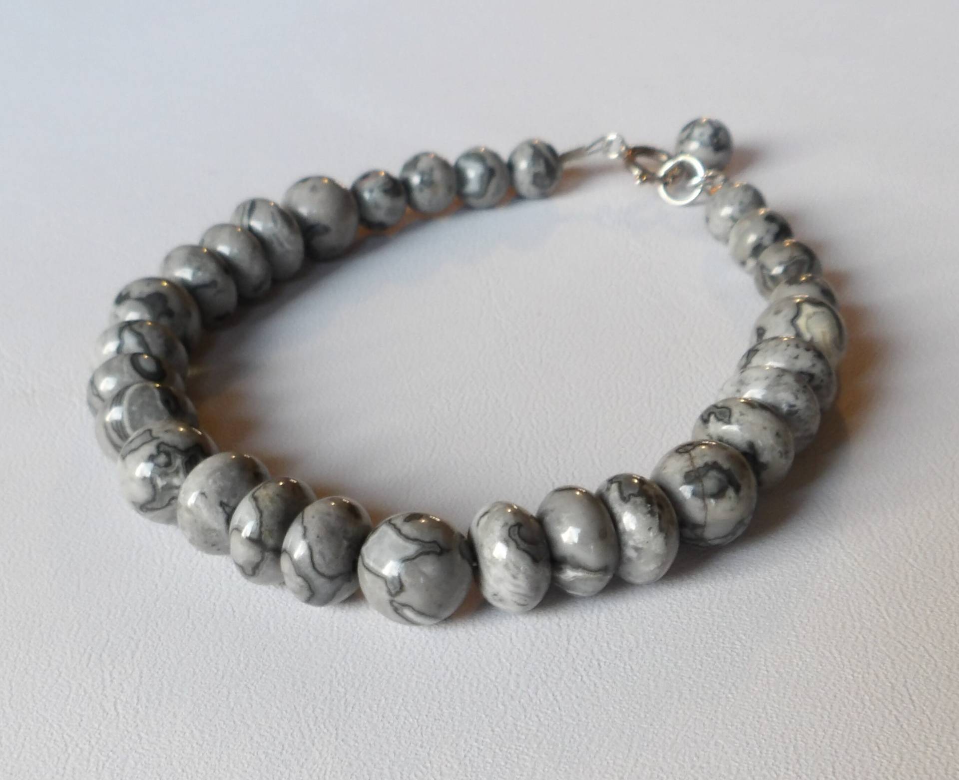Graue Jaspis Armband von GemsByMaz