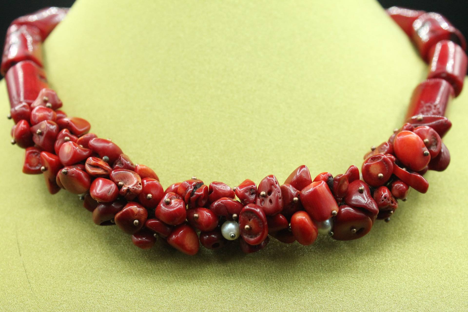 Rote Korallen Halskette Rote Korallen Halskette von GemsEternity