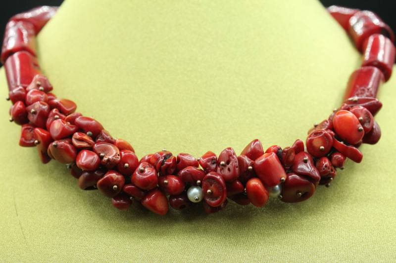 Rote Korallen Halskette Rote Korallen Halskette von GemsEternity