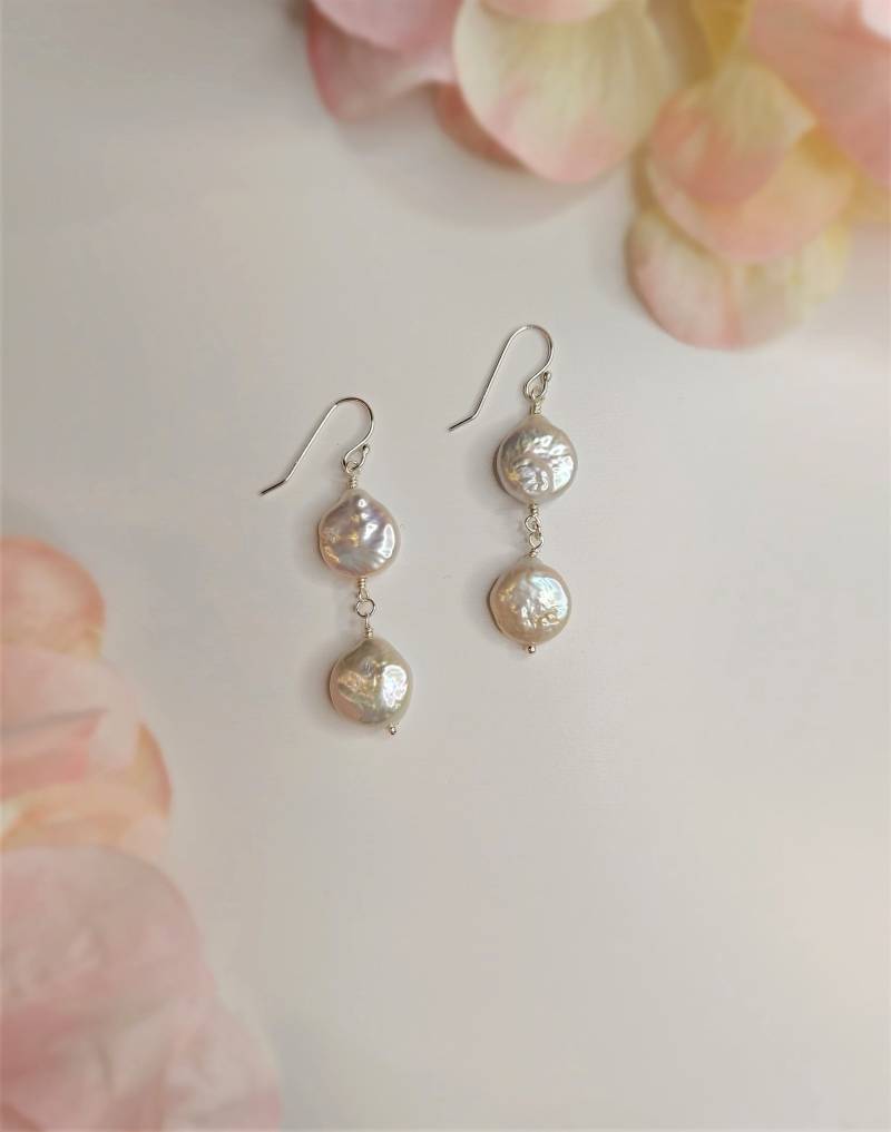 925 Sterling Silber Ohrringe Mit Süßwasserperlen 925 Sterling Silber Ohrringe Mit Süßwasserperlen von GemsJewelsbyAnni