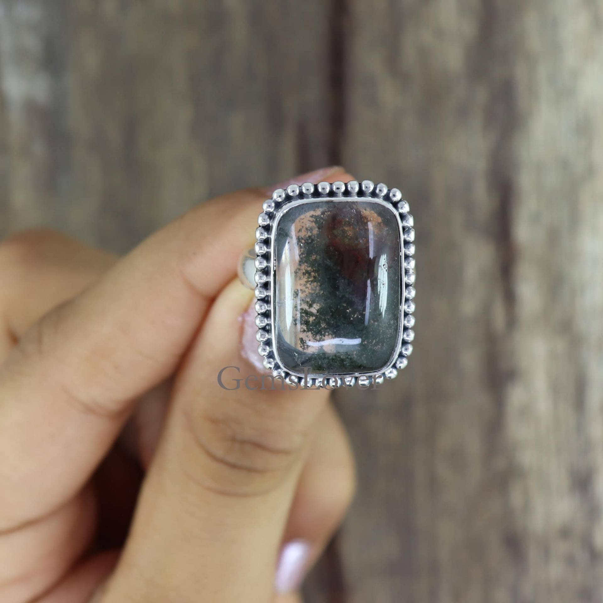 Grünes Phantom Ring, 925 Sterling Silber Energie Boho Statement Mittelfinger Geburtstag Geschenk Für Sie Grünes Phantom Ring, 925 Sterling Silber Energie Boho Statement Mittelfinger Geburtstag Geschenk Für Sie von GemsLoverArt