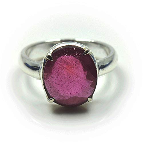 GemsOnClick - Nicht zutreffend Silber Oval Pink Natürlicher Rubin von GemsOnClick