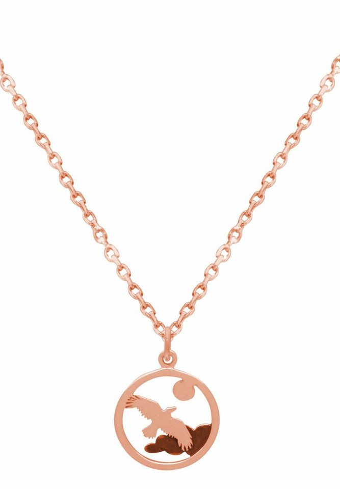 Gemshine Kette mit Anhänger Alpin Adler Wildlife, 925 Silber, Made in Spain von Gemshine