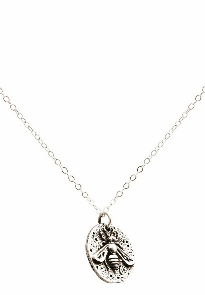 Gemshine Kette mit Anhänger Biene BEE Antik Münze, 925 Silber, Made in Spain von Gemshine