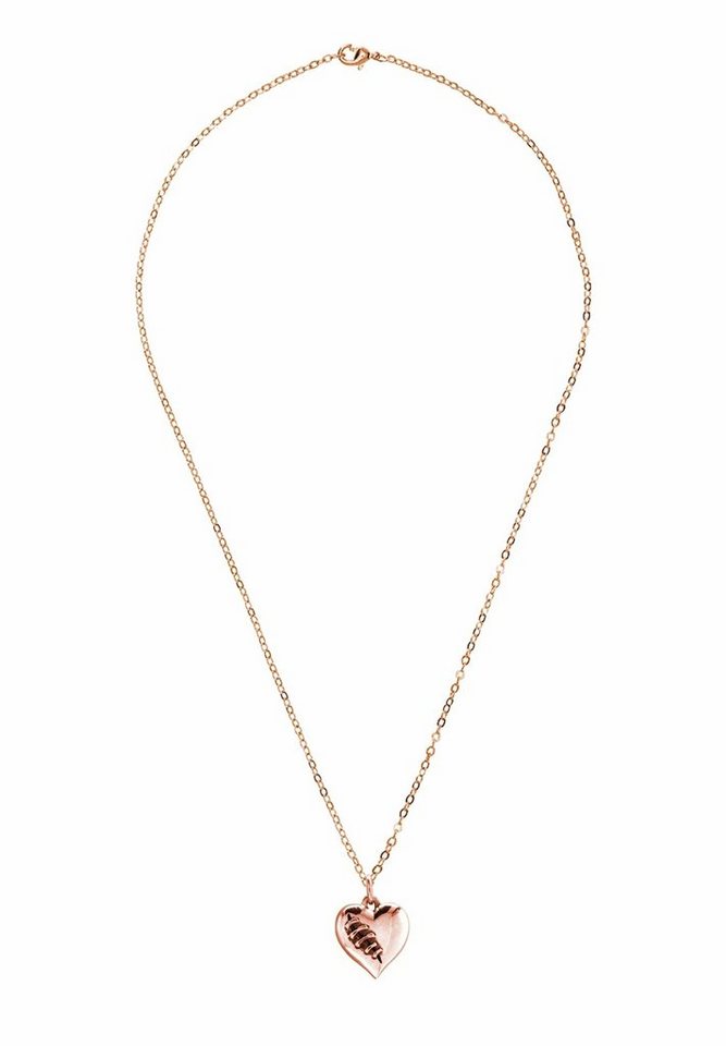 Gemshine Kette mit Anhänger HERZ: GEBROCHEN UND WIEDERGEHEILT, 925 Silber, Made in Spain von Gemshine