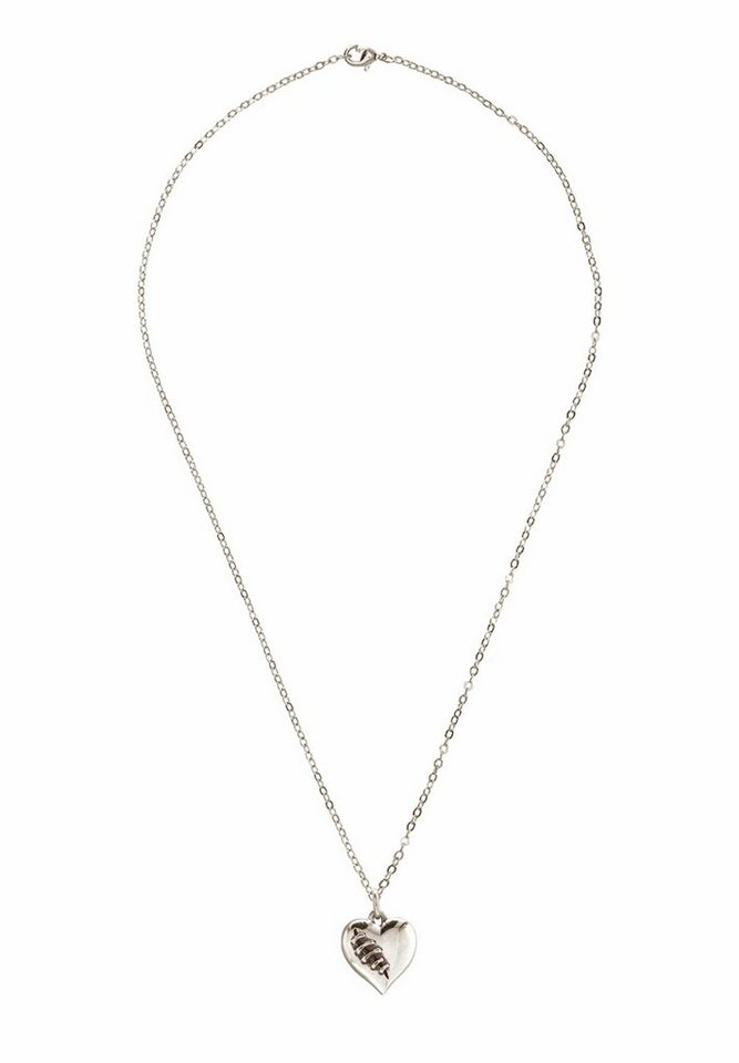 Gemshine Kette mit Anhänger HERZ: GEBROCHEN UND WIEDERGEHEILT, 925 Silber, Made in Spain von Gemshine