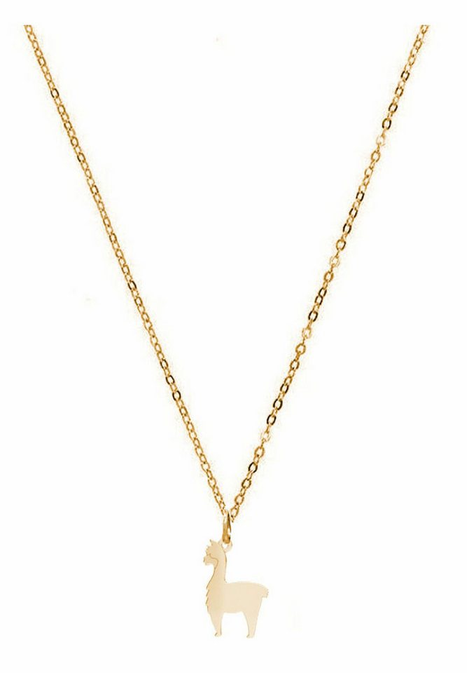 Gemshine Kette mit Anhänger LAMA oder ALPAKA, 925 Silber, Made in Spain von Gemshine