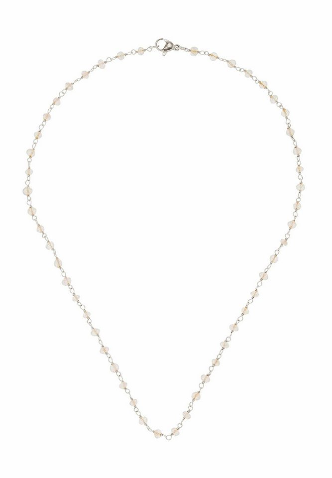 Gemshine Kette ohne Anhänger ROSENQUARZ, Europäischer Schmuck: Qualität liebevoll hergestellt. von Gemshine