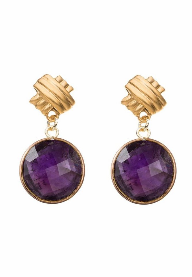 Gemshine Paar Ohrhänger Amethysten von Gemshine