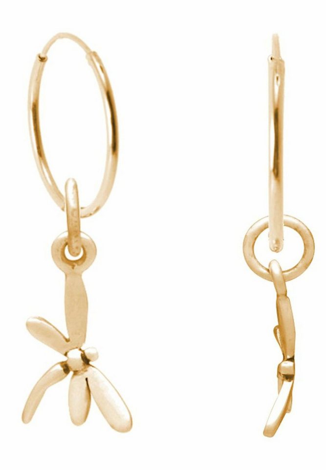 Gemshine Paar Ohrhänger LIBELLE, 925 Silber, Made in Spain von Gemshine