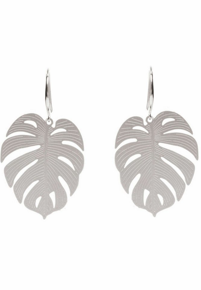 Gemshine Paar Ohrhänger Monstera - Tropische Blätter, Made in Spain von Gemshine