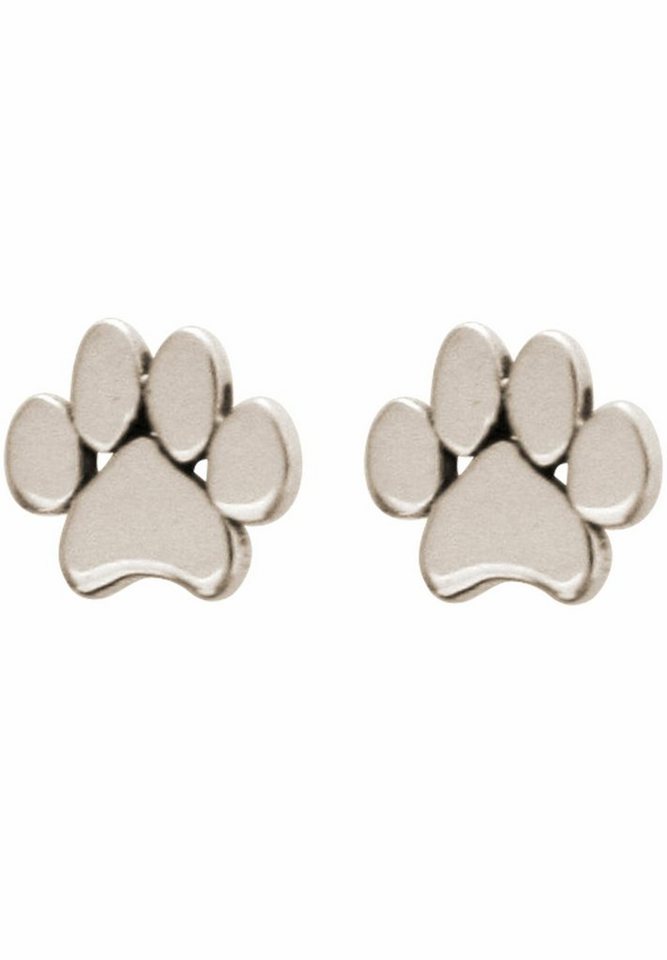 Gemshine Paar Ohrhänger PFOTEN Hund Katze, 925 Silber, Made in Spain von Gemshine