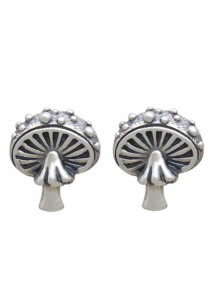 Gemshine Paar Ohrhänger PILZ, 925 Silber, Made in Spain von Gemshine