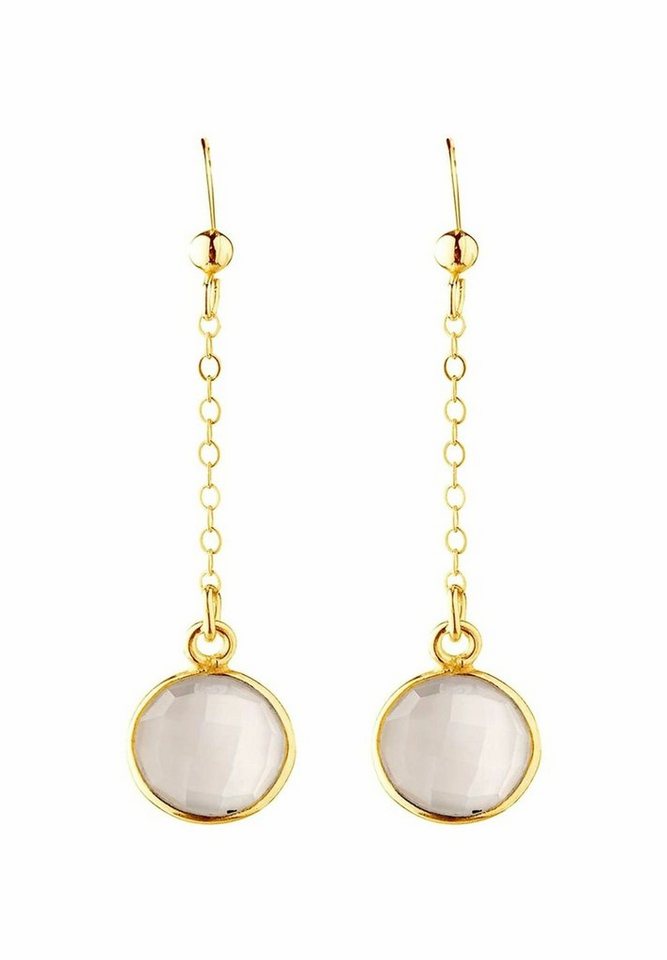 Gemshine Paar Ohrhänger YOGA weiße Onyx Edelsteine Gemshine Paar Ohrhänger YOGA weiße Onyx Edelsteine von Gemshine