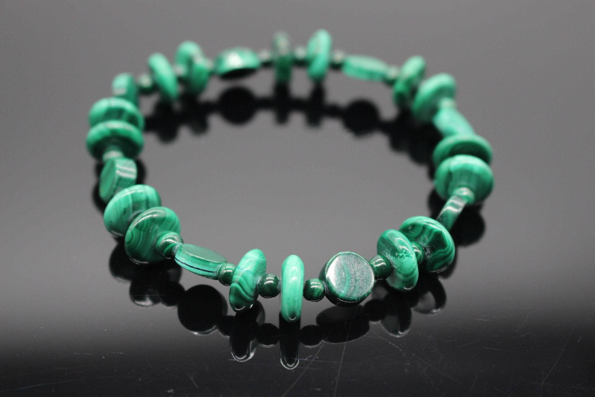 Malachit Armband Rondell Stretch Qualität Hochwertige Natursteine Edelsteine Heilsteine Malachit Armband Rondell Stretch Qualität Hochwertige Natursteine Edelsteine Heilsteine von GemsoShop