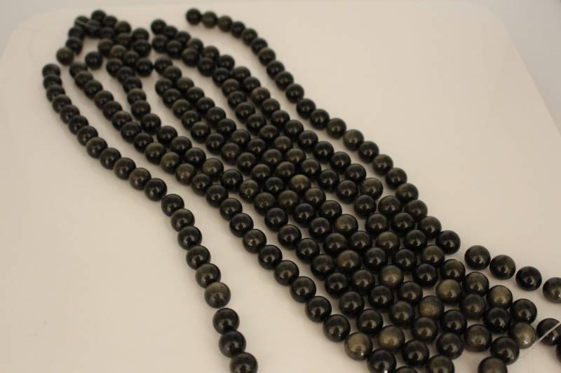 Obsidian Lose Perlen Stränge Natürlich 14mm Qualität Hochwertige Natursteine Edelsteine Heilsteine Obsidian Lose Perlen Stränge Natürlich 14mm Qualität Hochwertige Natursteine Edelsteine Heilsteine von GemsoShop