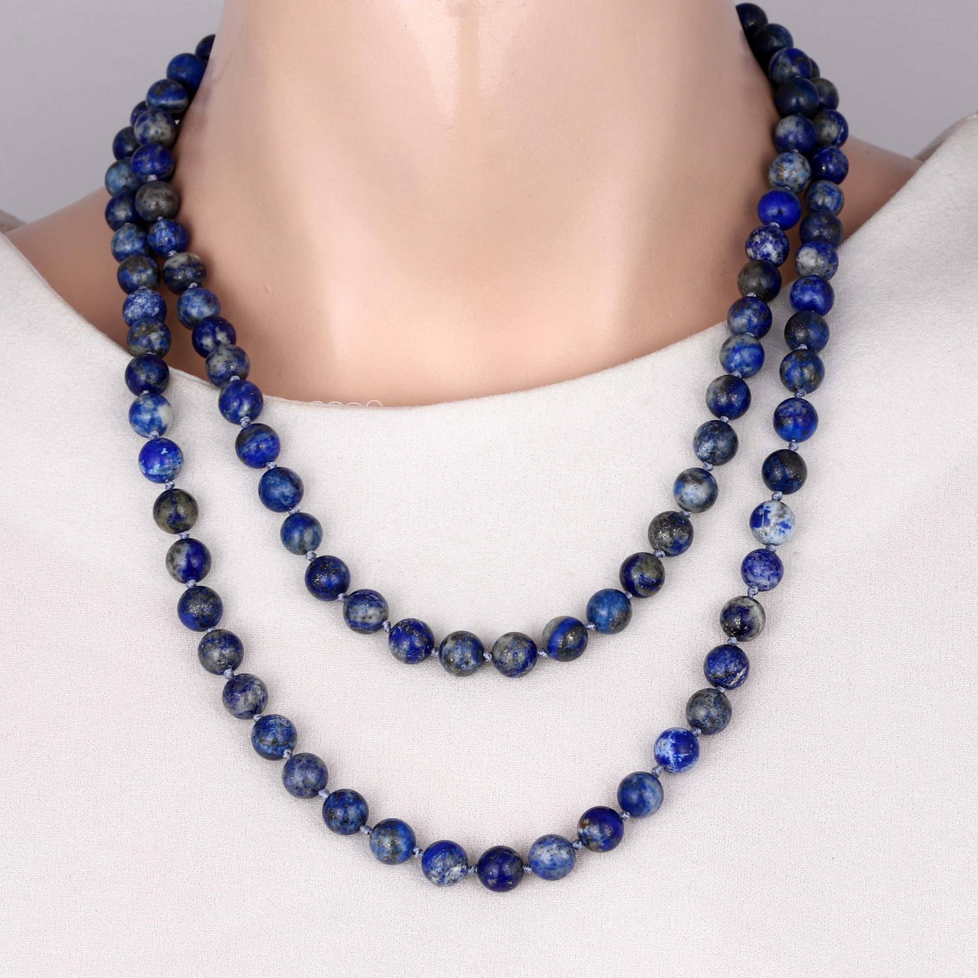 Lapis Lazuli Halskette, 108 Perlen Mala Mala, Edelstein Spirituelle Geschenke, Geschenk Für Yoga Liebhaber von GemstoneCouture