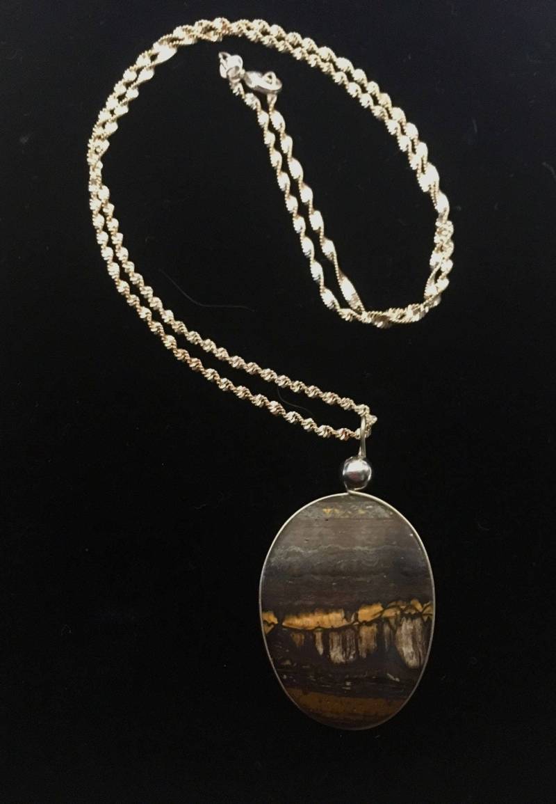 Ying-Yang Zweiseitige Anhänger Halskette Eisenstein Gepaart Mit Mahagoni Obsidian Ying-Yang Zweiseitige Anhänger Halskette Eisenstein Gepaart Mit Mahagoni Obsidian von GemstoneCreationsND