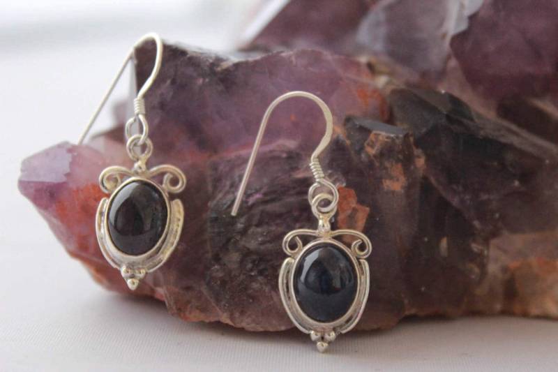 Amethyst Ohrringe Set in Sterling Silber von GemtasticUK