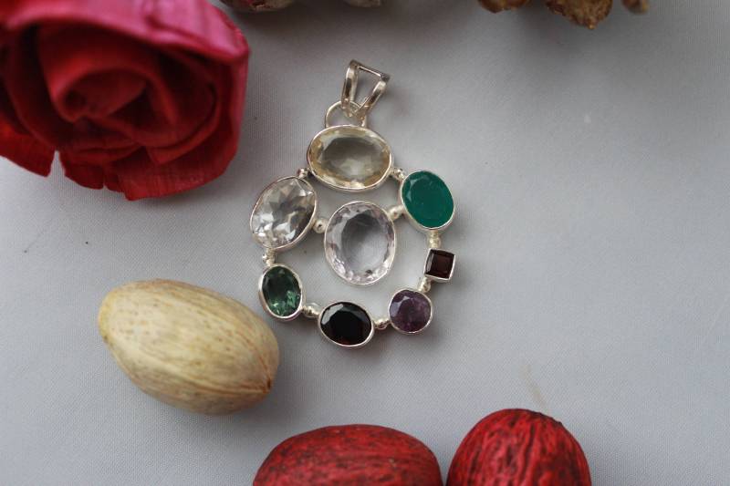 Love Edelsteine Anhänger in Sterling Silber von GemtasticUK