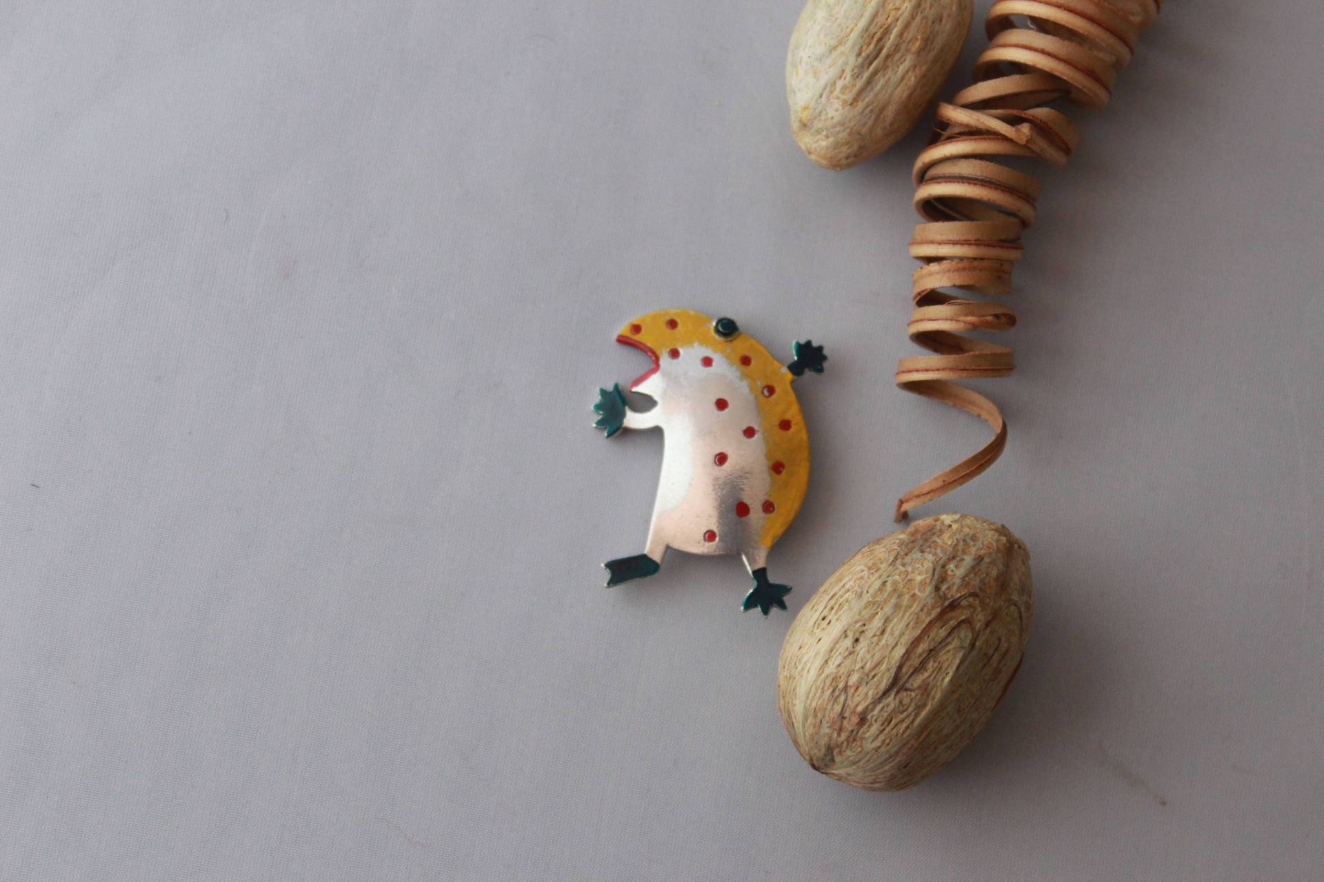 Spaß Frosch Brosche in Sterling Silber von GemtasticUK