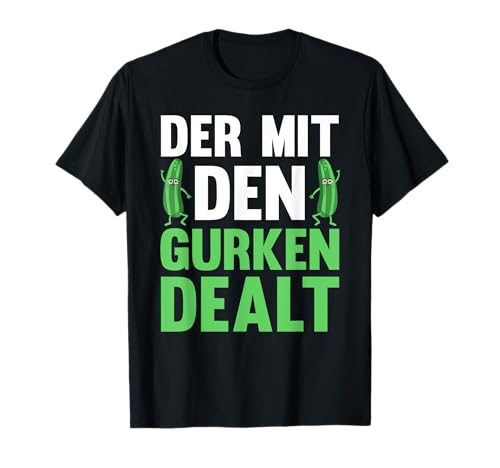 Gemüsegarten Hobbygärtner Gurken Geschenk Gurken T-Shirt für Damen, Schwarz, S von Gemüsegarten Hobbygärtner Gurken Geschenk