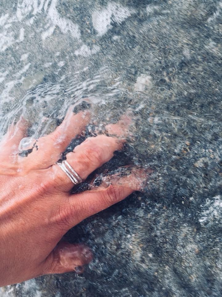 Rustikaler Ring Aus Recyceltem Sterlingsilber Und 925 Sterling Silber von GemweythSeaGlass