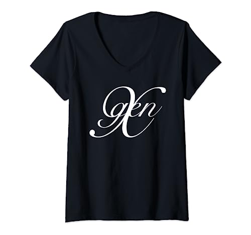Damen Generation X genx Genx Original T-Shirt mit V-Ausschnitt Damen Generation X genx Genx Original T-Shirt mit V-Ausschnitt von Gen X Gen Z tee - DNG