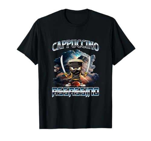 Cappuccino Assassino Italian Brainrot Meme Herren Damen Kinder T-Shirt Cappuccino Assassino Italian Brainrot Meme Herren Damen Kinder T-Shirt von Gen Z Alpha Gen Apparel Designs