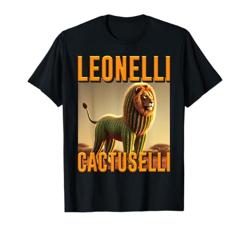 Leonelli Cactuselli Brainrot Italienisch Kinder Jungen Meme Fun T-Shirt von Gen Z Internet Meme