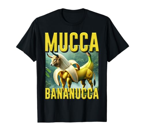 Mucca Bananucca Brainrot Italienische Kinder Jungen Meme Fun T-Shirt Mucca Bananucca Brainrot Italienische Kinder Jungen Meme Fun T-Shirt von Gen Z Internet Meme