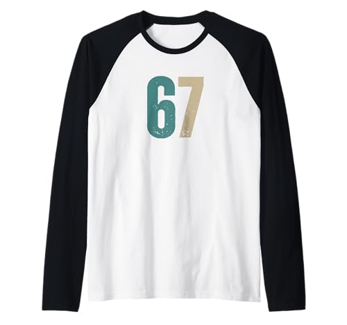 Six Seven Meme für Kinder und Erwachsene der Generation Alpha Raglan von GenAlpha 67