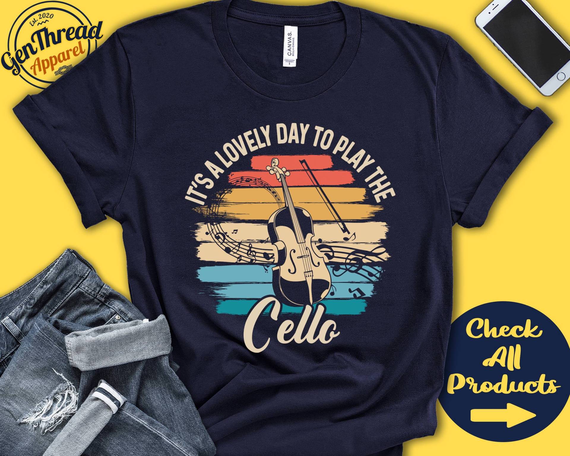 Cello Spieler Shirt | Geschenk Cellist Violoncello Aufgefädelt Musiker Musik Instrument Schöner Tag Tank Hoodie A2396 Cello Spieler Shirt | Geschenk Cellist Violoncello Aufgefädelt Musiker Musik Instrument Schöner Tag Tank Hoodie A2396 von GenThreadApparel