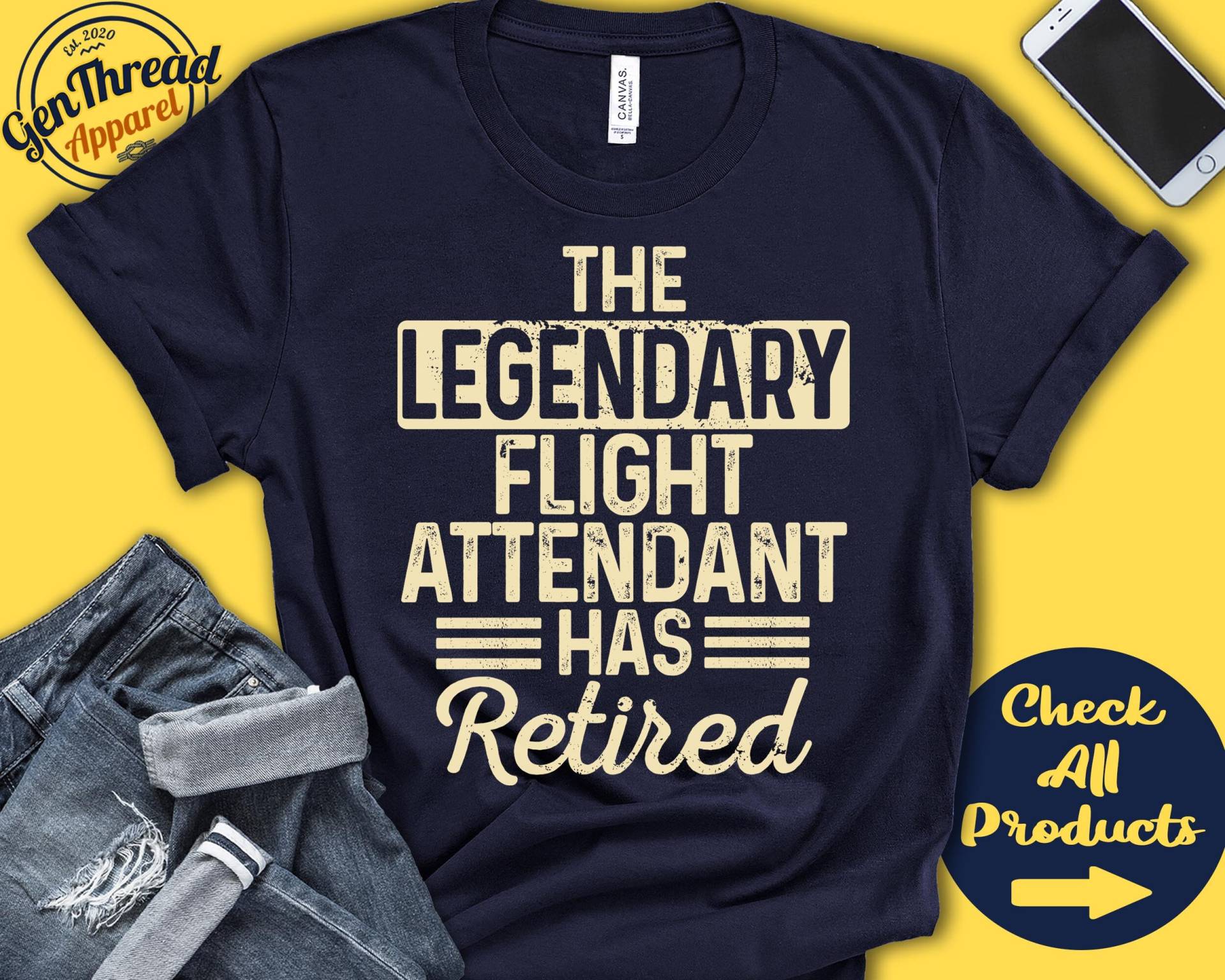 Die Legendäre Flugbegleiterin Ist Im Ruhestand Flugbesatzung Ruhestand Party Geschenk | Hofmeister Kabine Tank Hoodie A1572 von GenThreadApparel