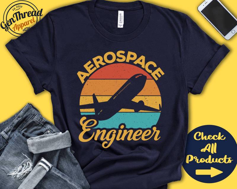 Luft - Und Raumfahrttechniker Geschenk | Flugzeug Shirt Für Luft-Und Raumfahrt Flugzeugmechaniker Graduierung Des Technikers Tanktop Kapuzenpullover von GenThreadApparel