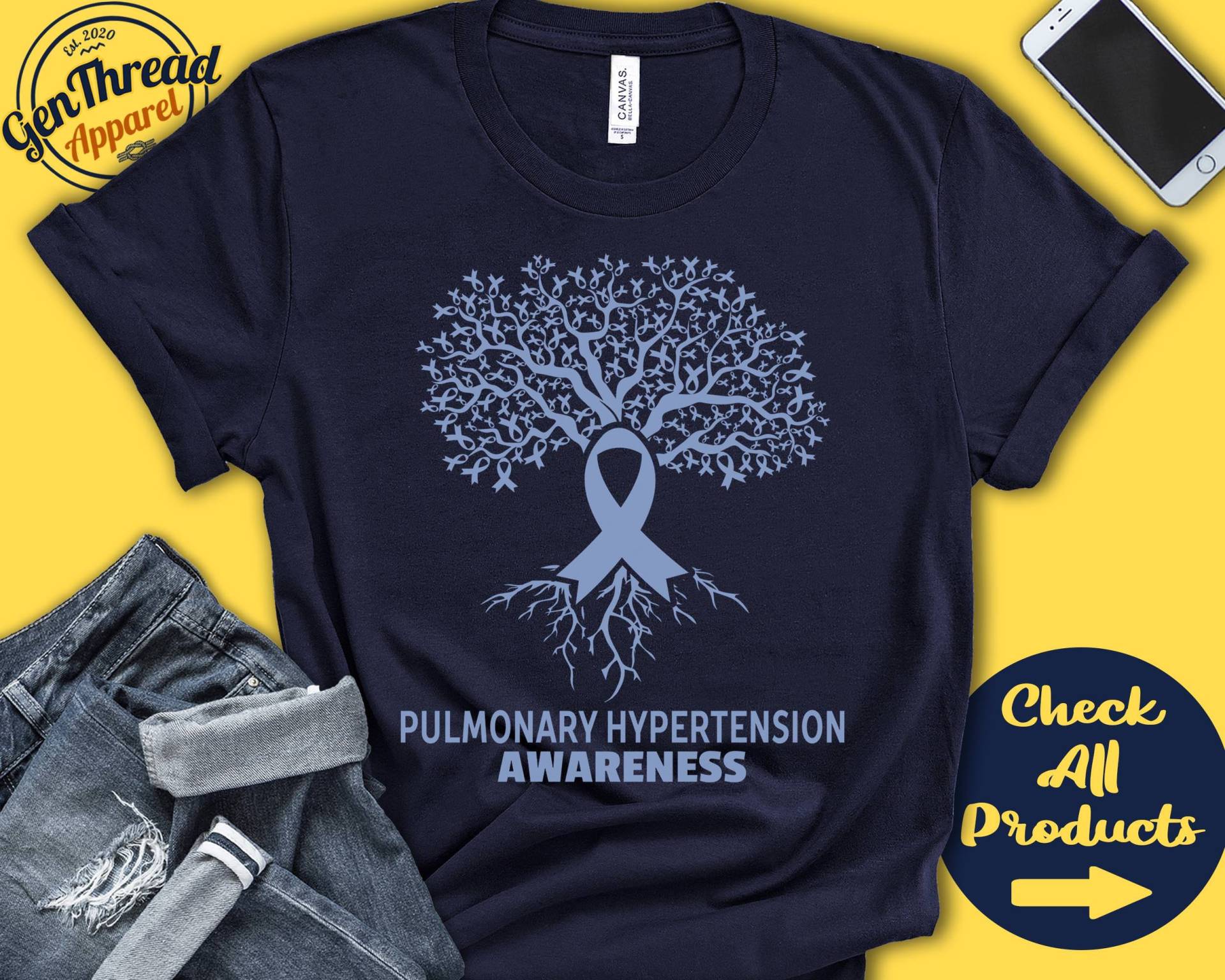 Pulmonale Hypertonie Shirt | Ph Bewusstsein Lebensbaum Perwinkle Band Kämpfer Kriegerin Eingriff Erholung Tank Hoodie A2797 Pulmonale Hypertonie Shirt | Ph Bewusstsein Lebensbaum Perwinkle Band Kämpfer Kriegerin Eingriff Erholung Tank Hoodie A2797 von GenThreadApparel