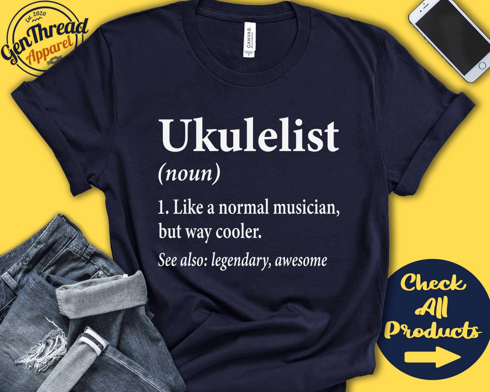 Ukulelist Shirt | Geschenk Ukulele Spieler Ukulele-Shirt Hawaii Musikinstrument Musiker Definition Tank Hoodie A2646 Ukulelist Shirt | Geschenk Ukulele Spieler Ukulele-Shirt Hawaii Musikinstrument Musiker Definition Tank Hoodie A2646 von GenThreadApparel