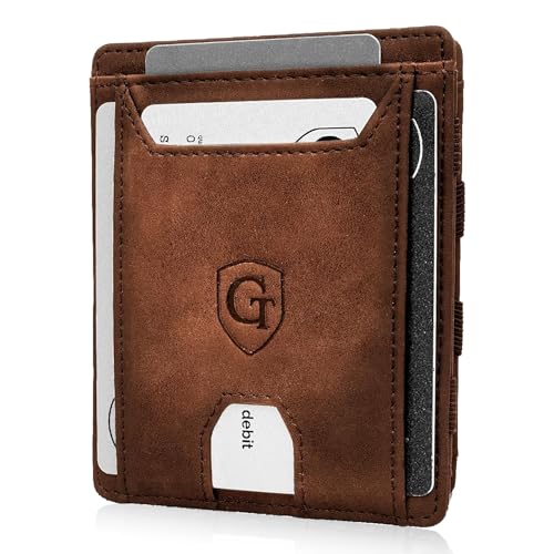 GenTo - Geldbörse mit/ohne Münzfach - TÜV geprüfter RFID NFC Schutz - Magic Wallet - Inklusive Geschenkbox - Smart Wallet - Portemonnaie für Herren und Damen von GenTo Design Germany