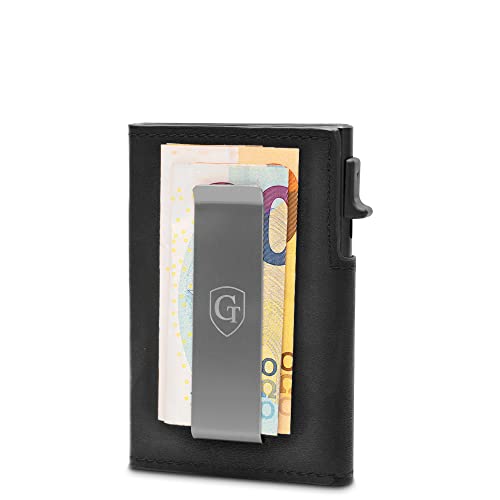 GenTo - Slim Wallet mit Münzfach - Geldbeutel Herren für 10 Karten - Geldbörse mit RFID Schutz - Smart Wallet - kleines dünnes Kartenetui - Portemonnaie von GenTo Design Germany