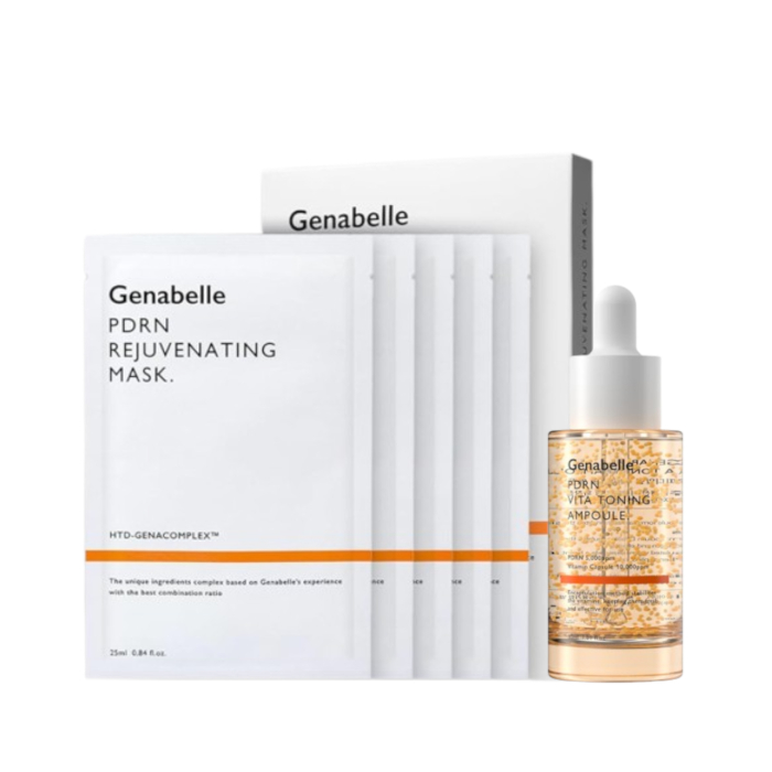 Genabelle - PDRN Rejuvenating Mask - 5pcs & PDRN VITA Toning Ampoule - 30ml von Genabelle