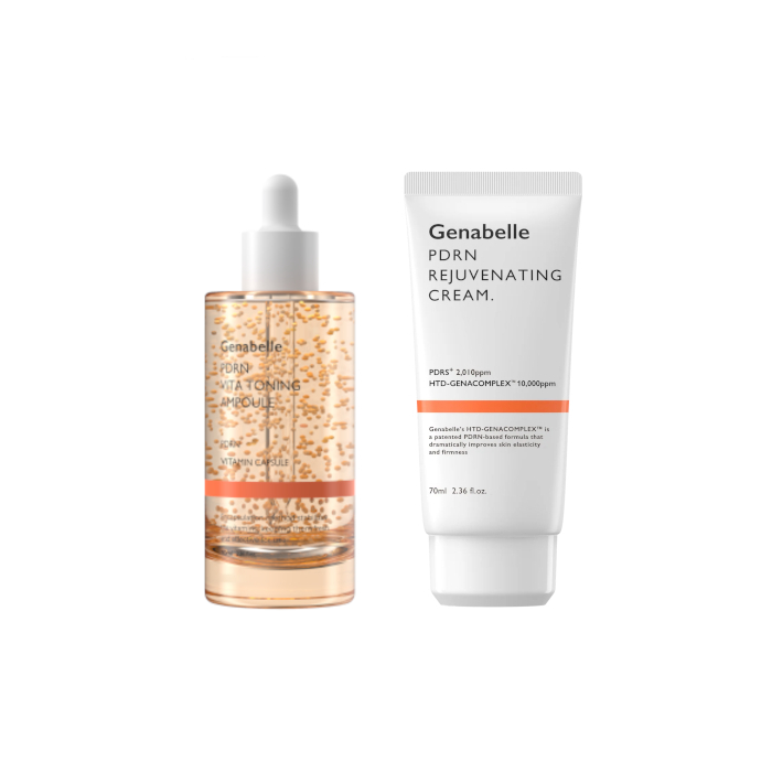 Genabelle - PDRN VITA Toning Ampoule JUMBO - 70ml & PDRN Rejuvenating Cream - 70ml Set von Genabelle