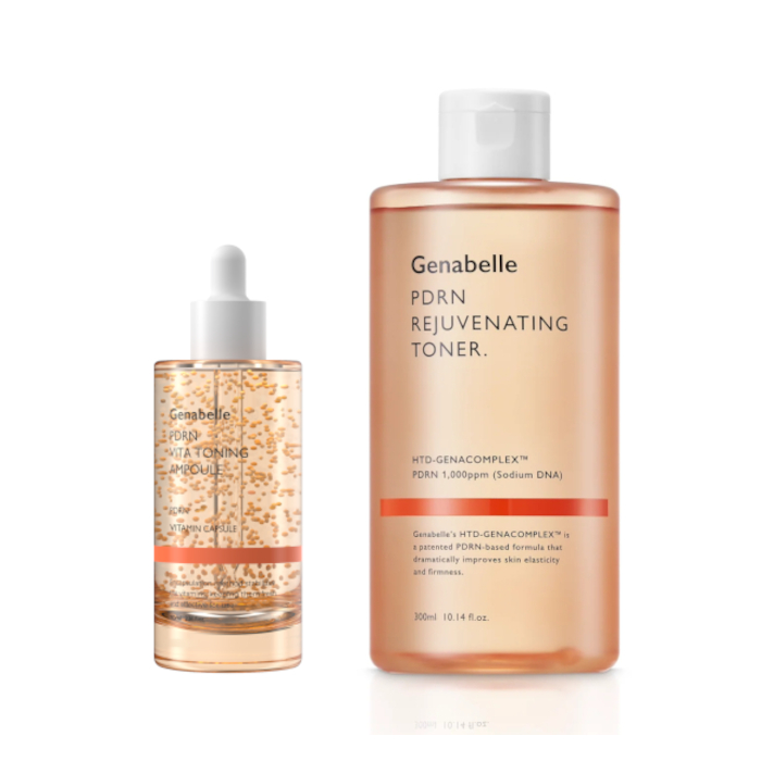 Genabelle - PDRN VITA Toning Ampoule JUMBO - 70ml & PDRN Rejuvenating Toner - 300ml Set Genabelle - PDRN VITA Toning Ampoule JUMBO - 70ml & PDRN Rejuvenating Toner - 300ml Set von Genabelle