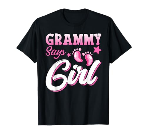 Laut Grammy passt Mädchen zum Familien-Babyfest T-Shirt von Gender Reveal Baby Matching Family Set Party Team