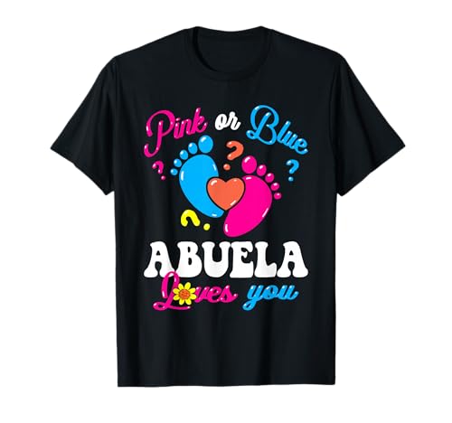 Rosa oder Blau Abuela Loves You Baby Geschlecht offenbaren Oma T-Shirt Rosa oder Blau Abuela Loves You Baby Geschlecht offenbaren Oma T-Shirt von Gender Reveal Baby Shower Announcement Gifts Store