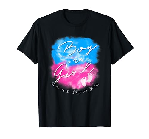 Boy or Girl Mama Loves You Gender Reveal Idea T-Shirt Boy or Girl Mama Loves You Gender Reveal Idea T-Shirt von Gender Reveal Ideas Co.