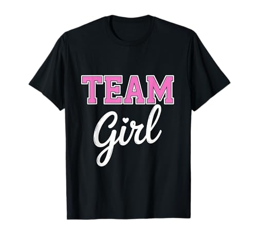 Team Girl Gender Reveal Party Schwangerschaft Ankündigung T-Shirt von Gender Reveal Party Baby Shower Matching