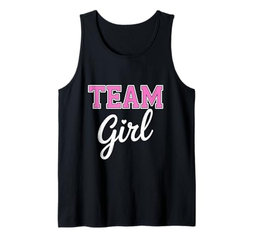 Team Girl Gender Reveal Party Schwangerschaft Ankündigung Tank Top von Gender Reveal Party Baby Shower Matching