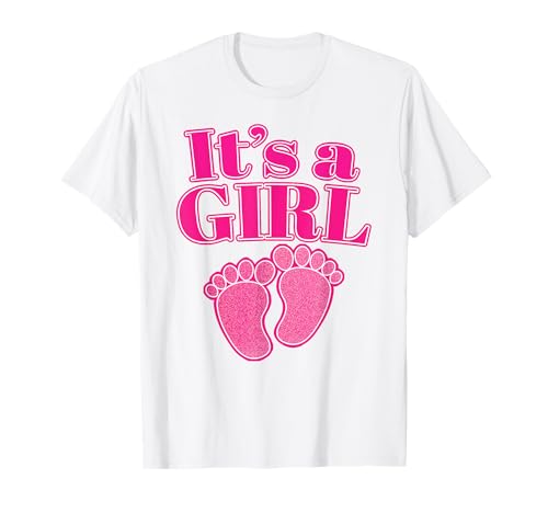 It's a Girl Gender Reveal Party Pink Schwangerschaftsankündigung T-Shirt It's a Girl Gender Reveal Party Pink Schwangerschaftsankündigung T-Shirt von Gender Reveal Party Gifts by Art Like Wow